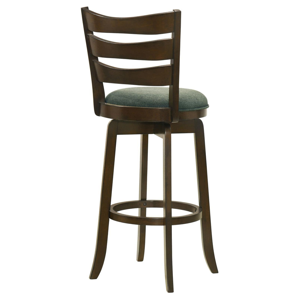 Murphy Dark Cherry and Hunter Green Ladder Back Pub Height Swivel Bar Stool by Coaster at Eve Furniture