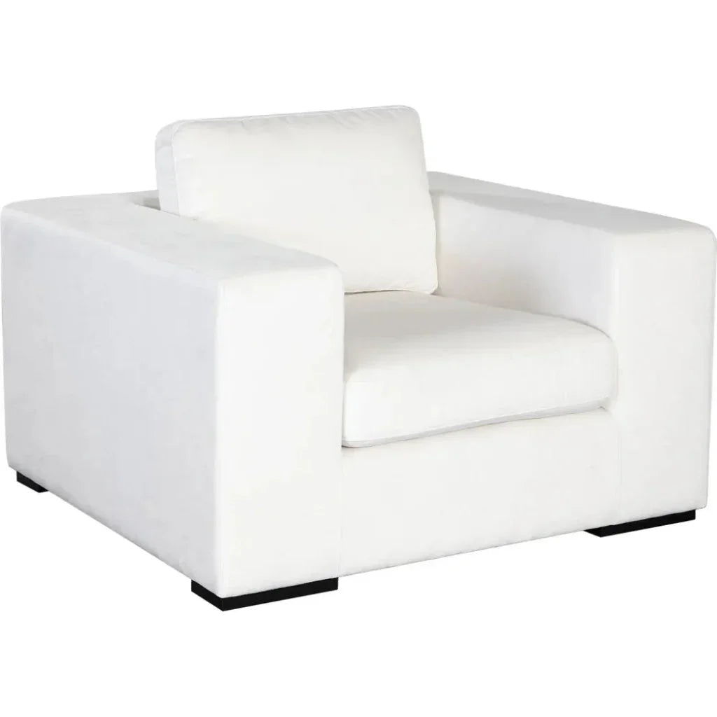 Muse Mist White Performance Accent Arm Chair by Diamond Sofa at Eve Furniture