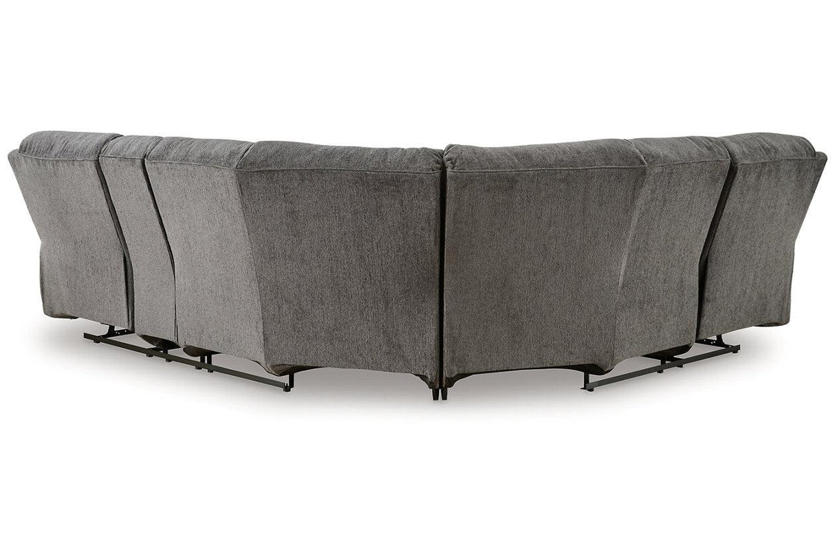 Museum Pewter 2-Piece Reclining RAF Sectional by Ashley at Eve Furniture