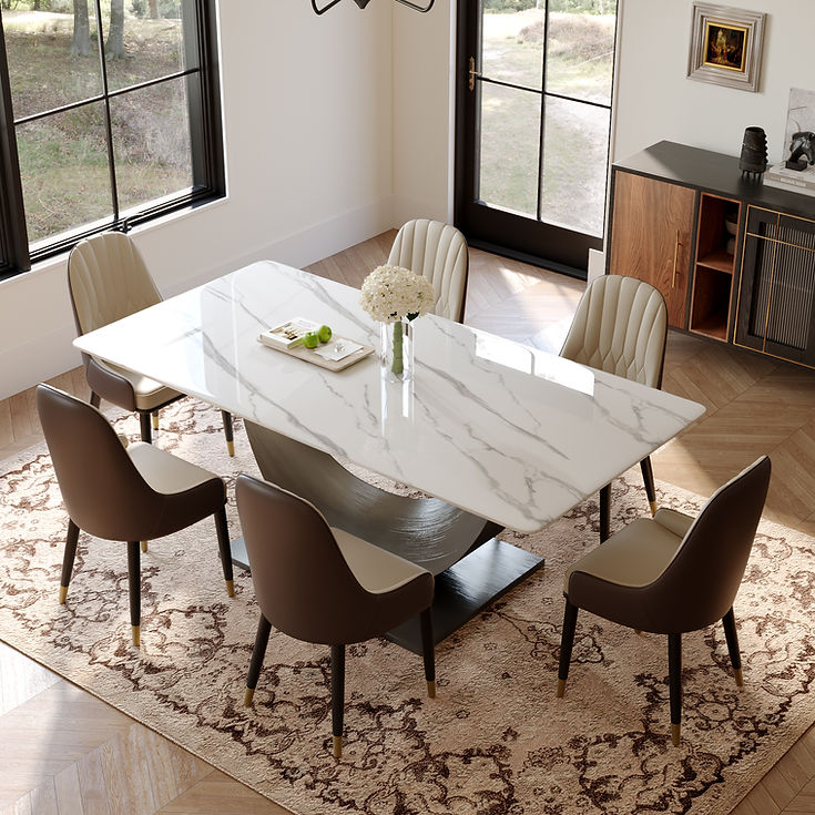 Myla Sintered Stone Dining Table by New Era Innovations at Eve Furniture