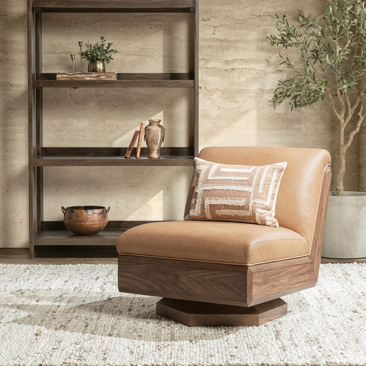 Myla Swivel Chair by Classic Home at Eve Furniture