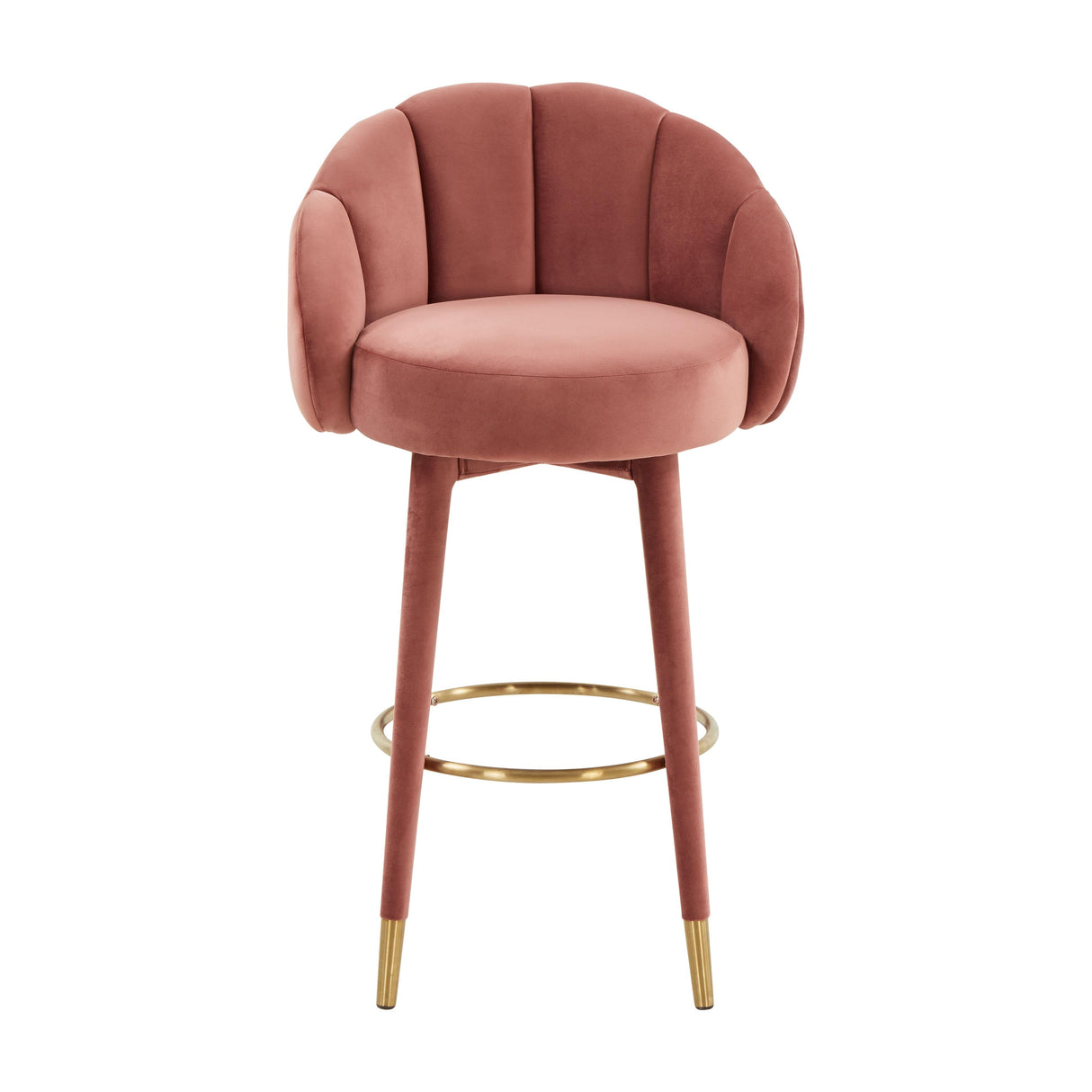 Myla Velvet Swivel Stool by TOV Furniture at Eve Furniture