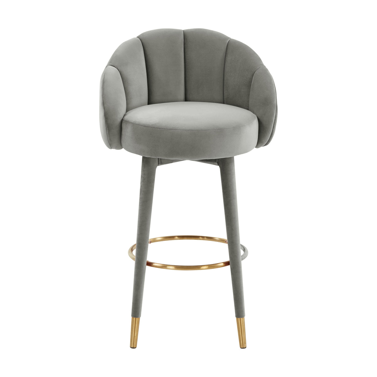 Myla Velvet Swivel Stool by TOV Furniture at Eve Furniture
