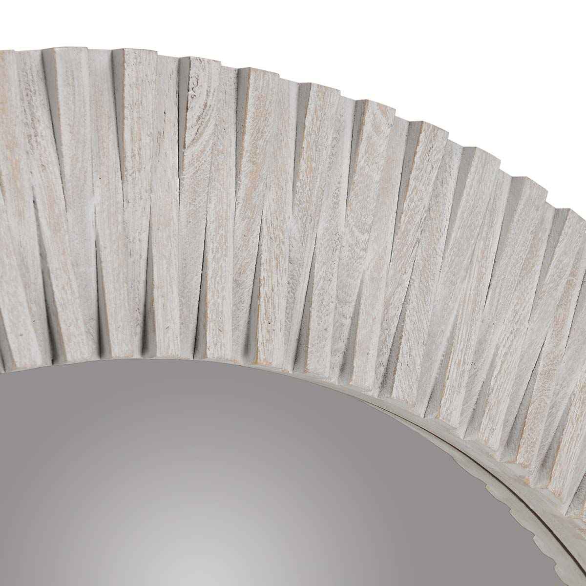 Myrtle Light Gray Round Mirror by Classic Home at Eve Furniture