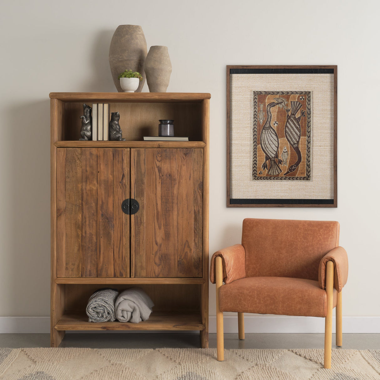 Mythical Jungle I by Mercana Studio Hand Embelished Textured Framed Artwork Matted under Glass by Mercana at Eve Furniture