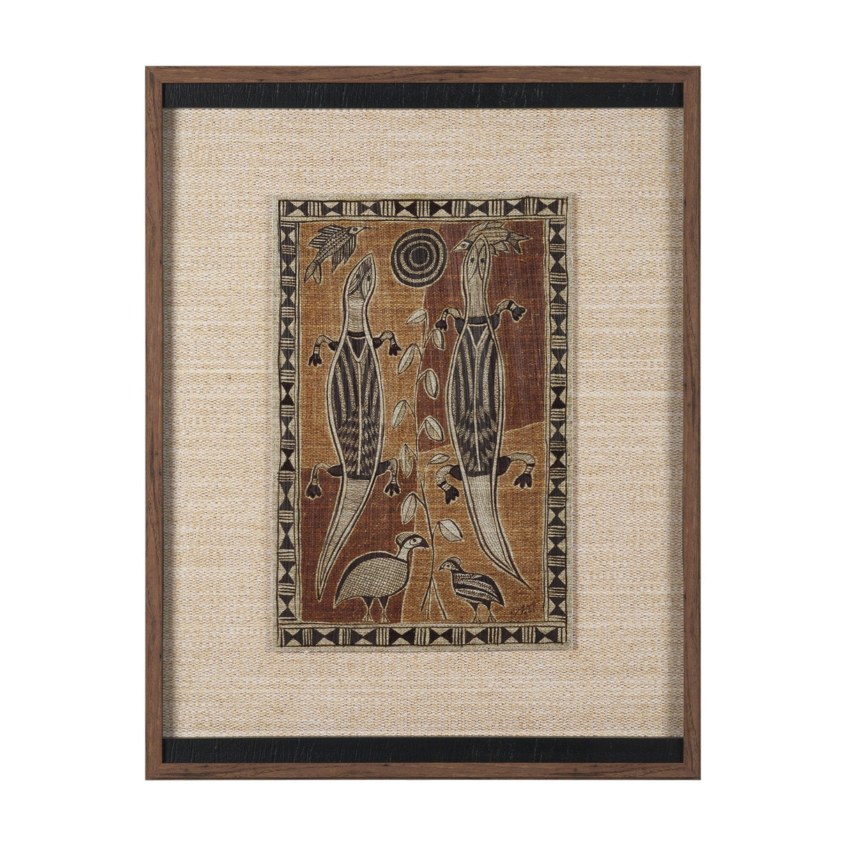 Mythical Jungle II by Mercana Studio Hand Embelished Textured Framed Artwork Matted under Glass by Mercana at Eve Furniture
