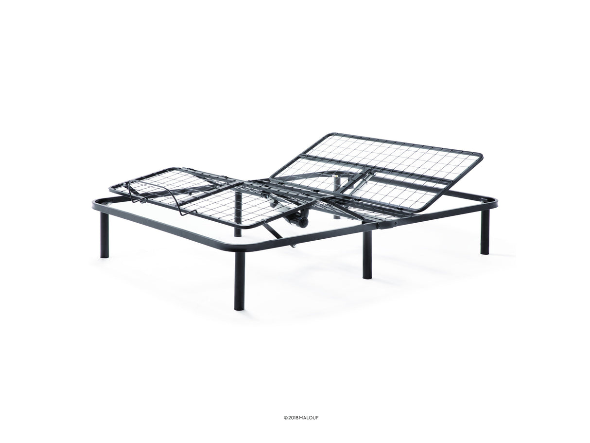 N150 Black Twin XL Adjustable Bed Base by Malouf at Eve Furniture