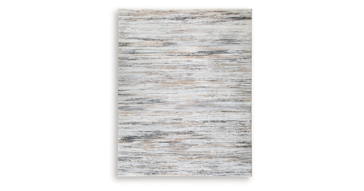 Nace Gray/Brown/White Large Rug by Ashley at Eve Furniture