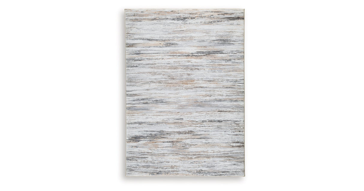 Nace Gray/Brown/White Medium Rug by Ashley at Eve Furniture