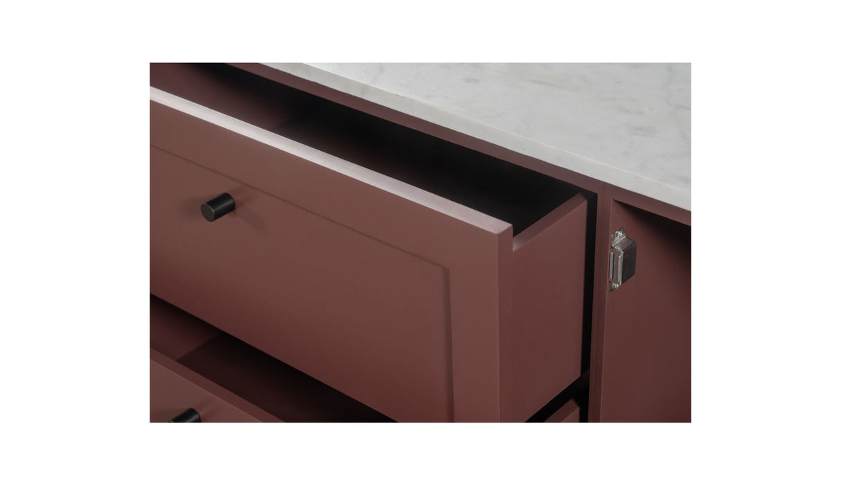 Nadine Sideboard Deep Burgundy by Moe's Home at Eve Furniture