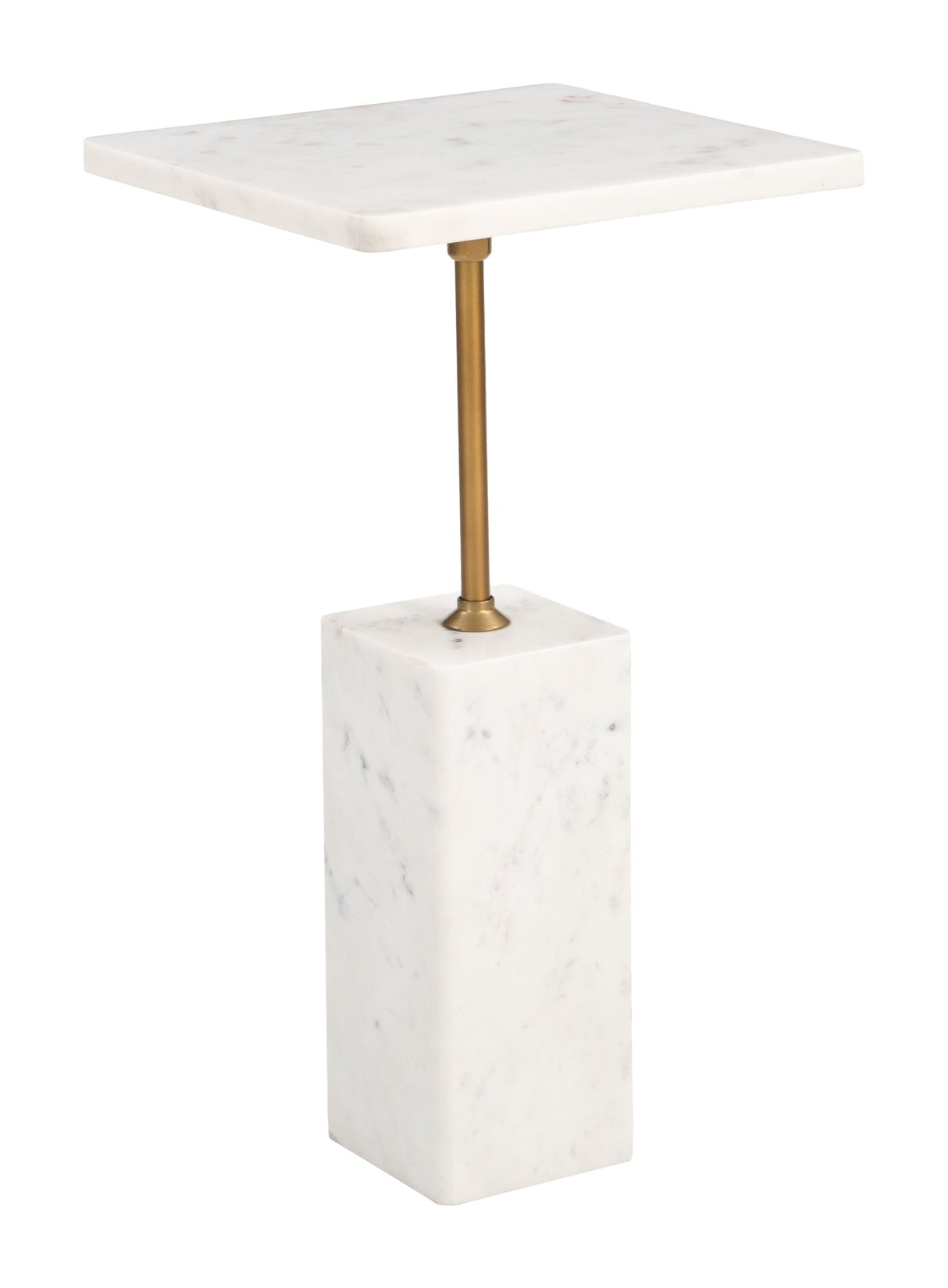 Naht White Side Table by Zuomod at Eve Furniture