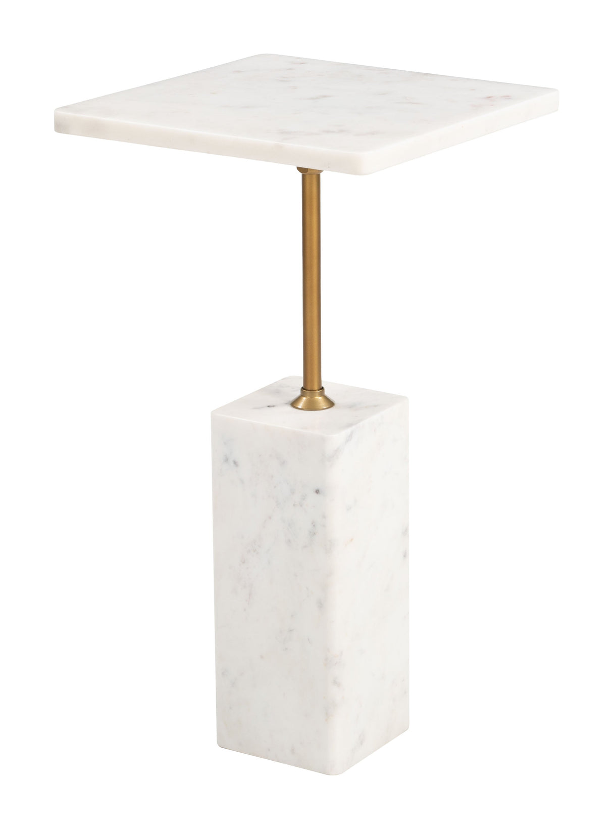 Naht White Side Table by Zuomod at Eve Furniture