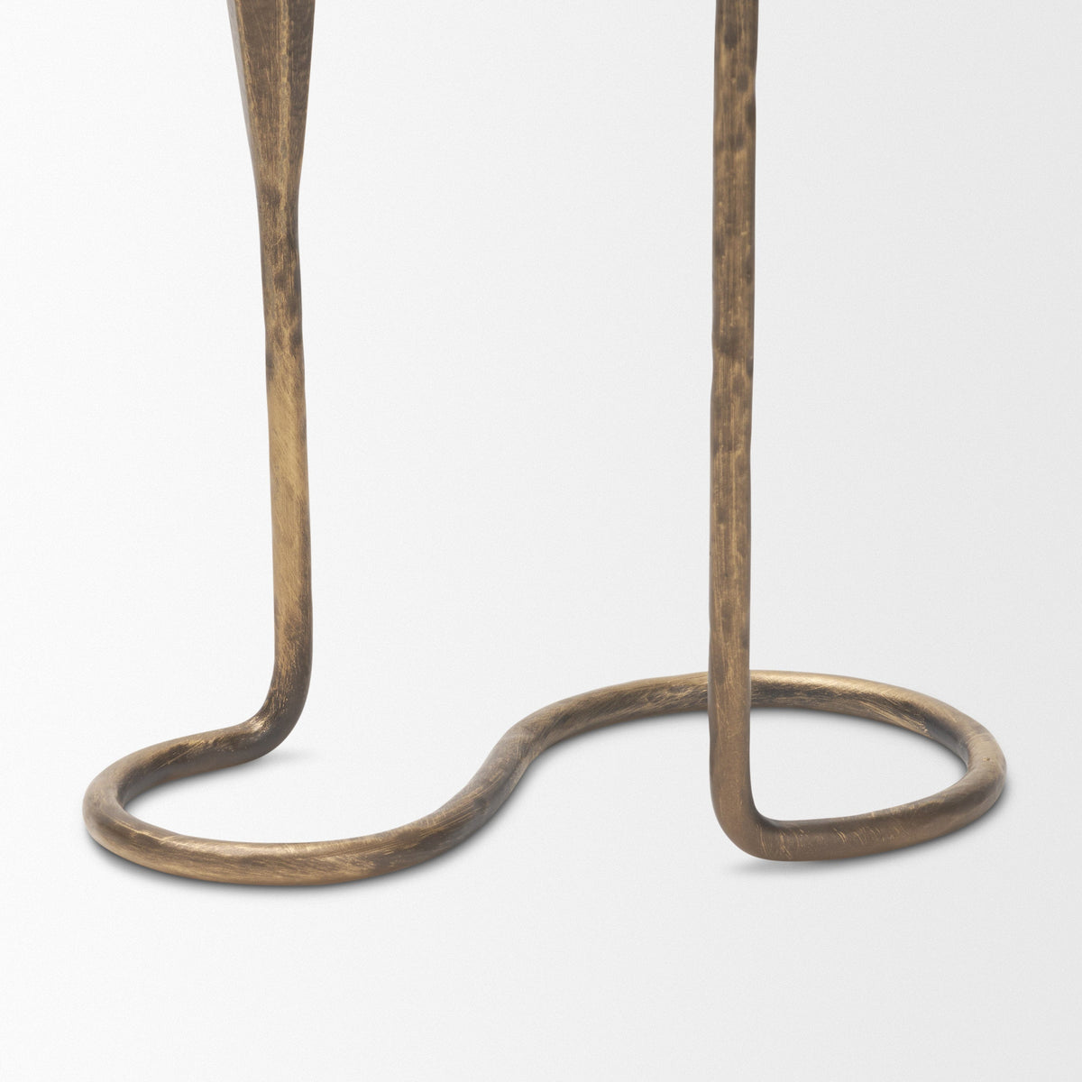Naja Antique Brass Metal Double Taper Candle Holder by Mercana at Eve Furniture