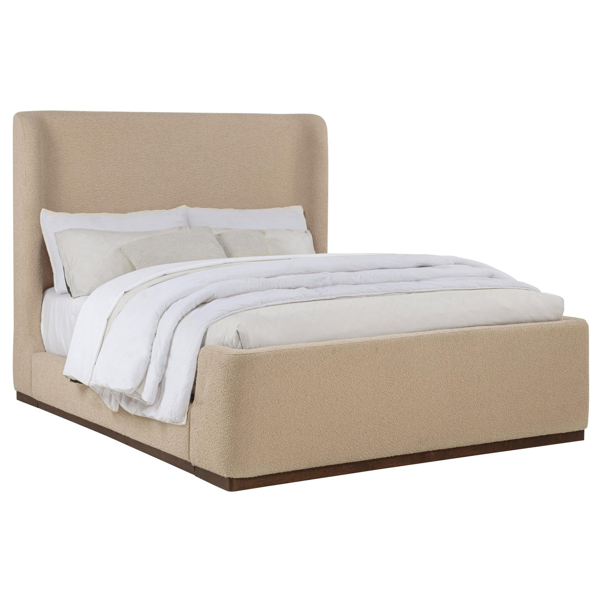 Nala Tan Eastern King Fabric Upholstered Platform Bed by Coaster at Eve Furniture