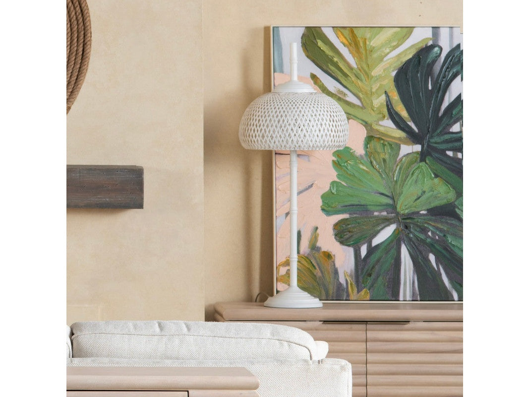 Nalla White Buffet Lamp (Set of 2) by Crestview at Eve Furniture