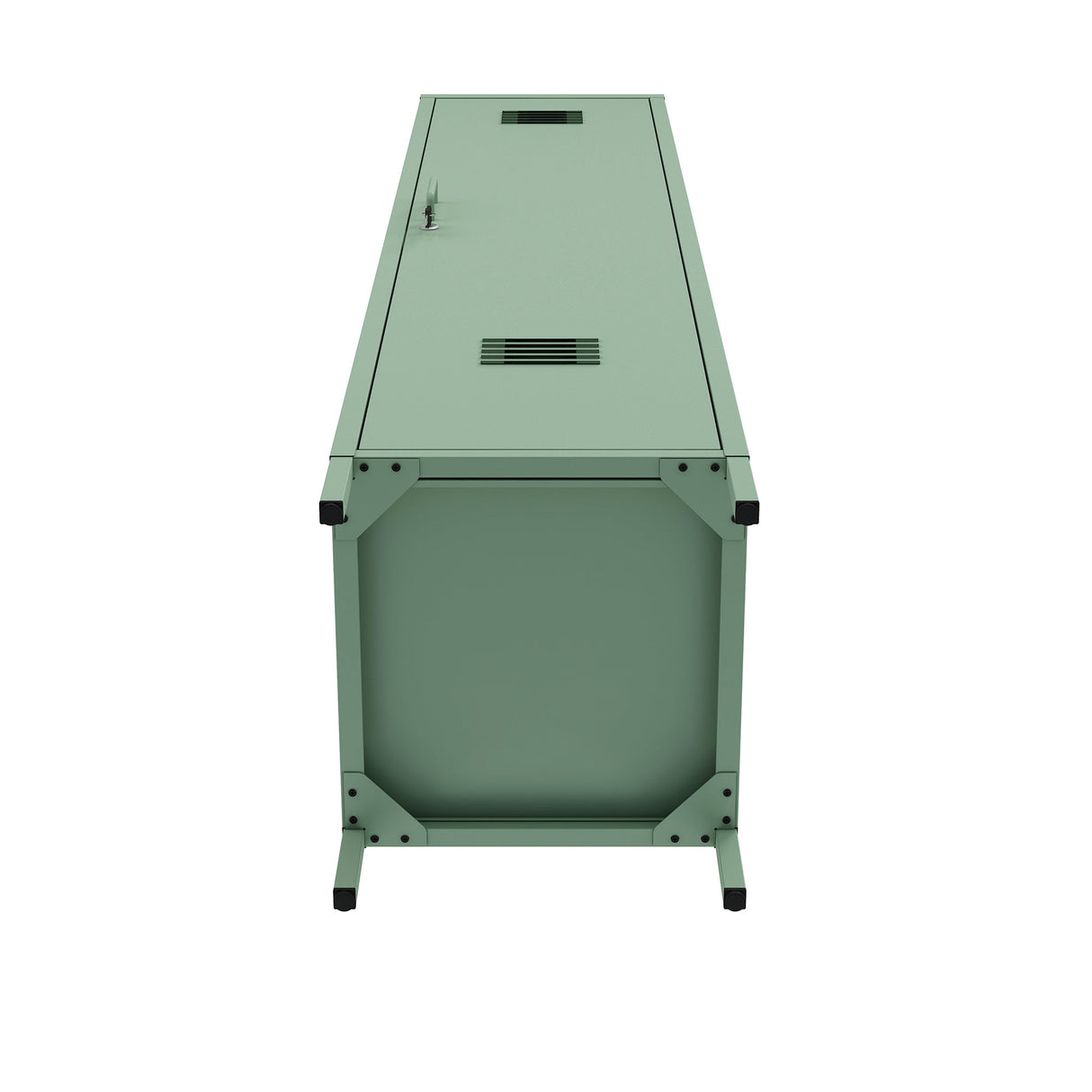 Naomi 15" Single Locker Storage Cabinet in Green by Manhattan Comfort at Eve Furniture