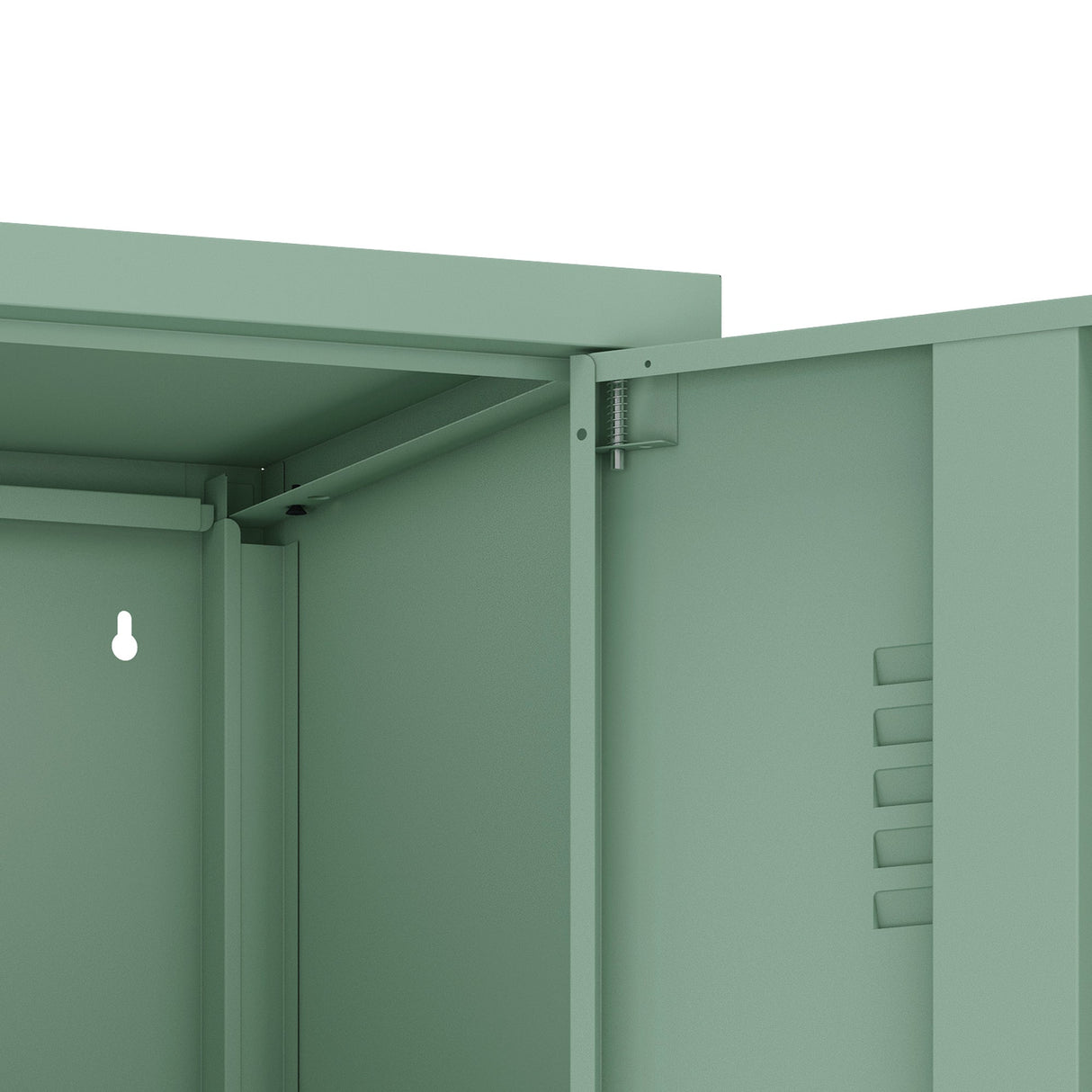 Naomi 15" Single Locker Storage Cabinet in Green by Manhattan Comfort at Eve Furniture