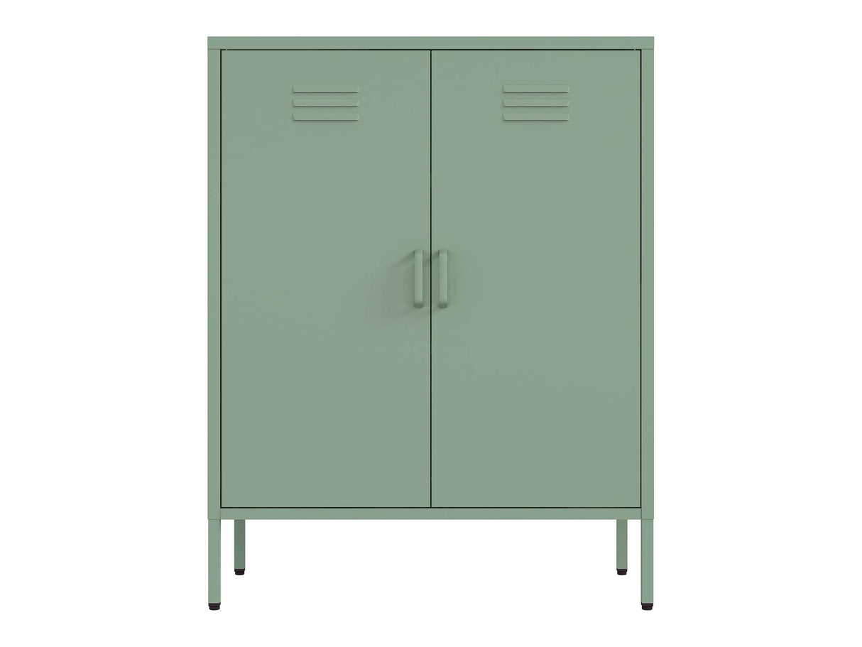 Naomi 31.5" Accent Cabinet in Green by Manhattan Comfort at Eve Furniture