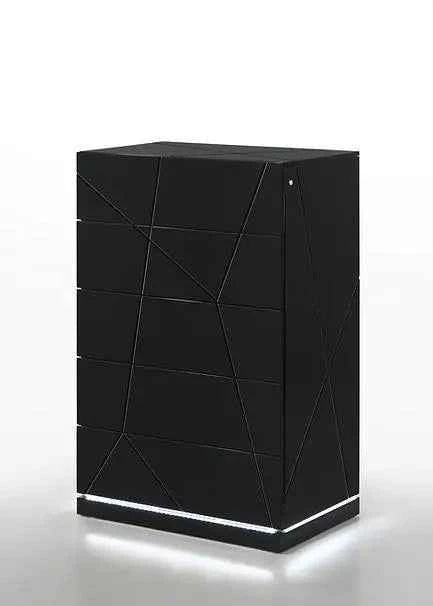 Naomi Black Italian Platform Bedroom Set by New Era Innovations at Eve Furniture