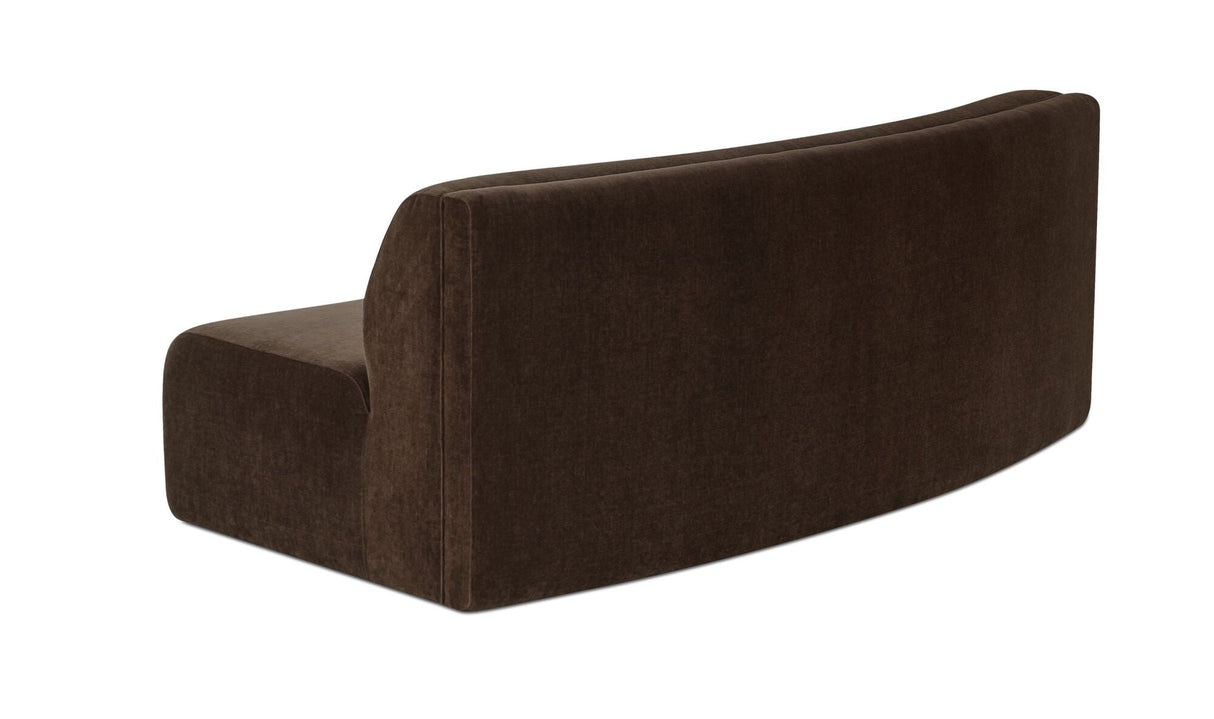 Naomi Concave Sofa Dark Brown by Moe's Home at Eve Furniture