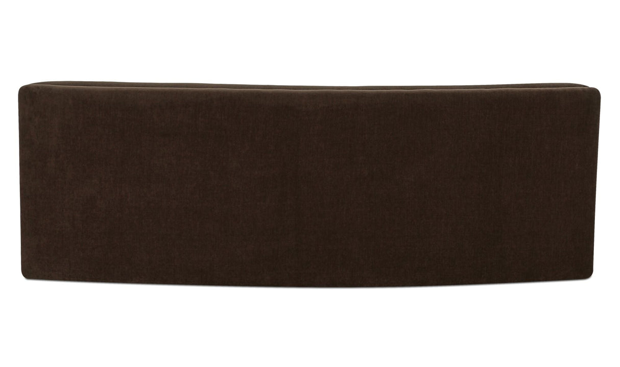 Naomi Concave Sofa Dark Brown by Moe's Home at Eve Furniture