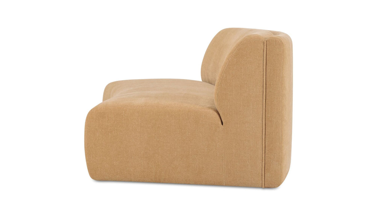 Naomi Concave Sofa Golden Yellow by Moe's Home at Eve Furniture