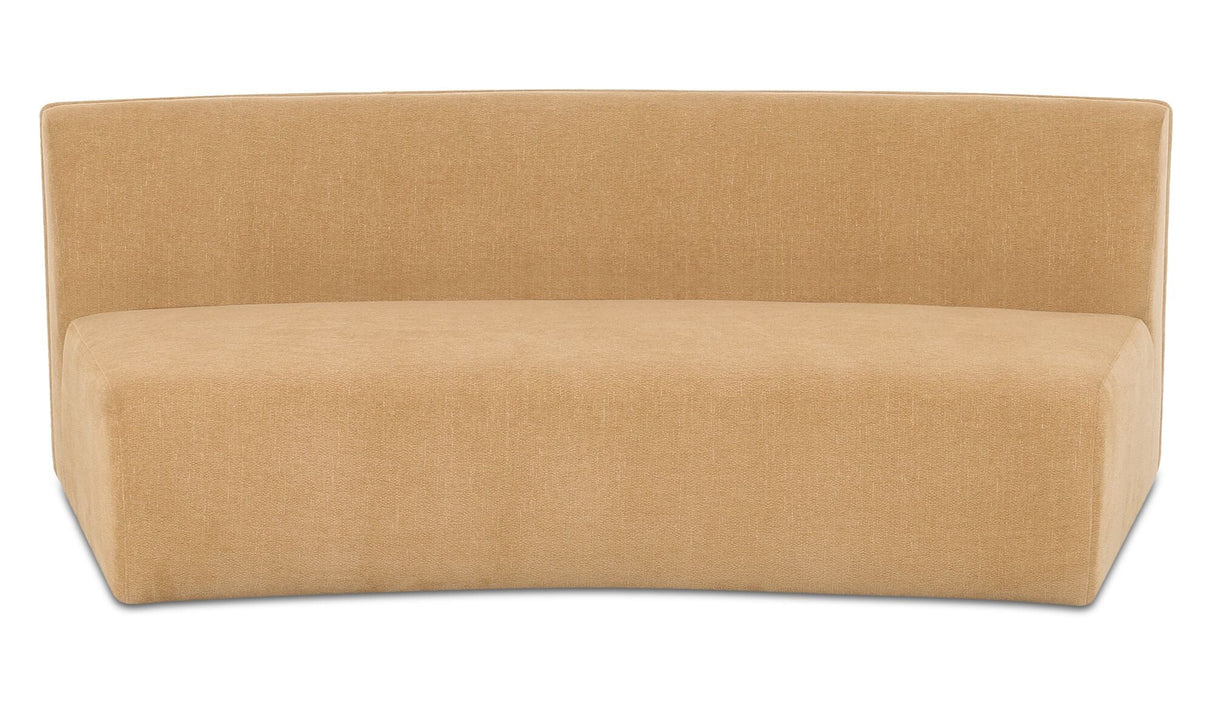 Naomi Concave Sofa Golden Yellow by Moe's Home at Eve Furniture