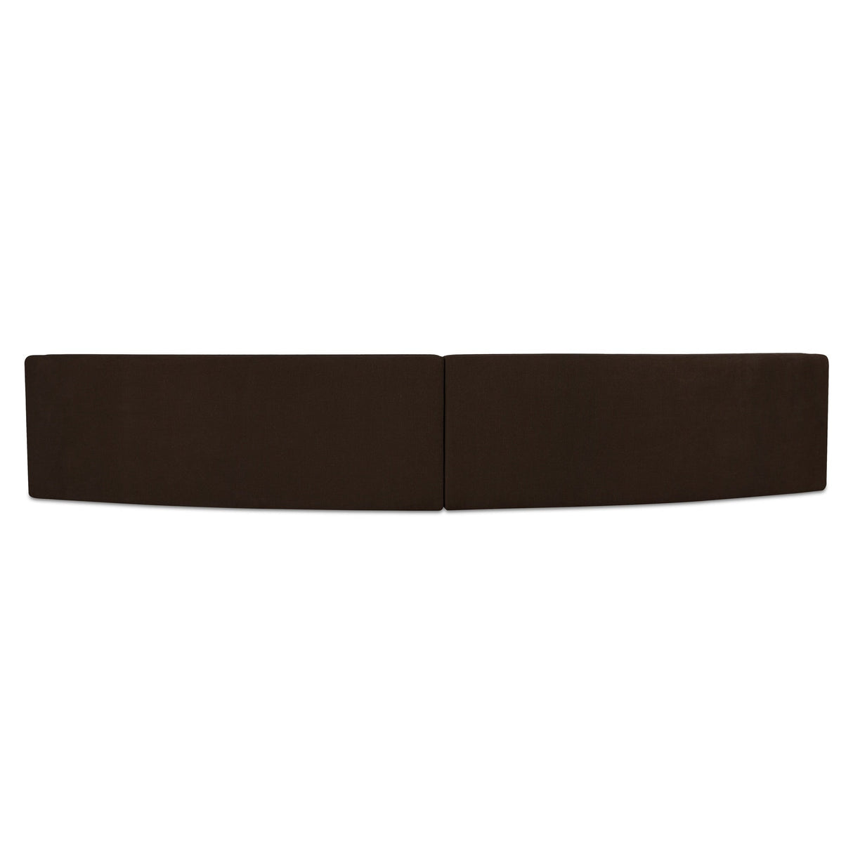 Naomi Dark Brown 2 Piece Concave Modular Sectional by Moe's Home at Eve Furniture