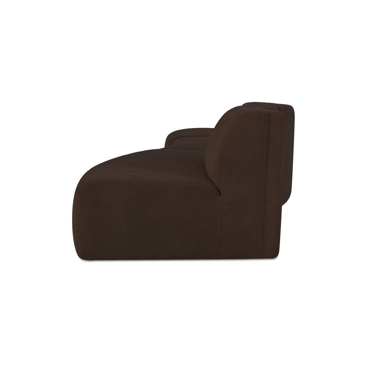 Naomi Dark Brown 3 Piece Wave Modular Sectional by MOES at Eve Furniture