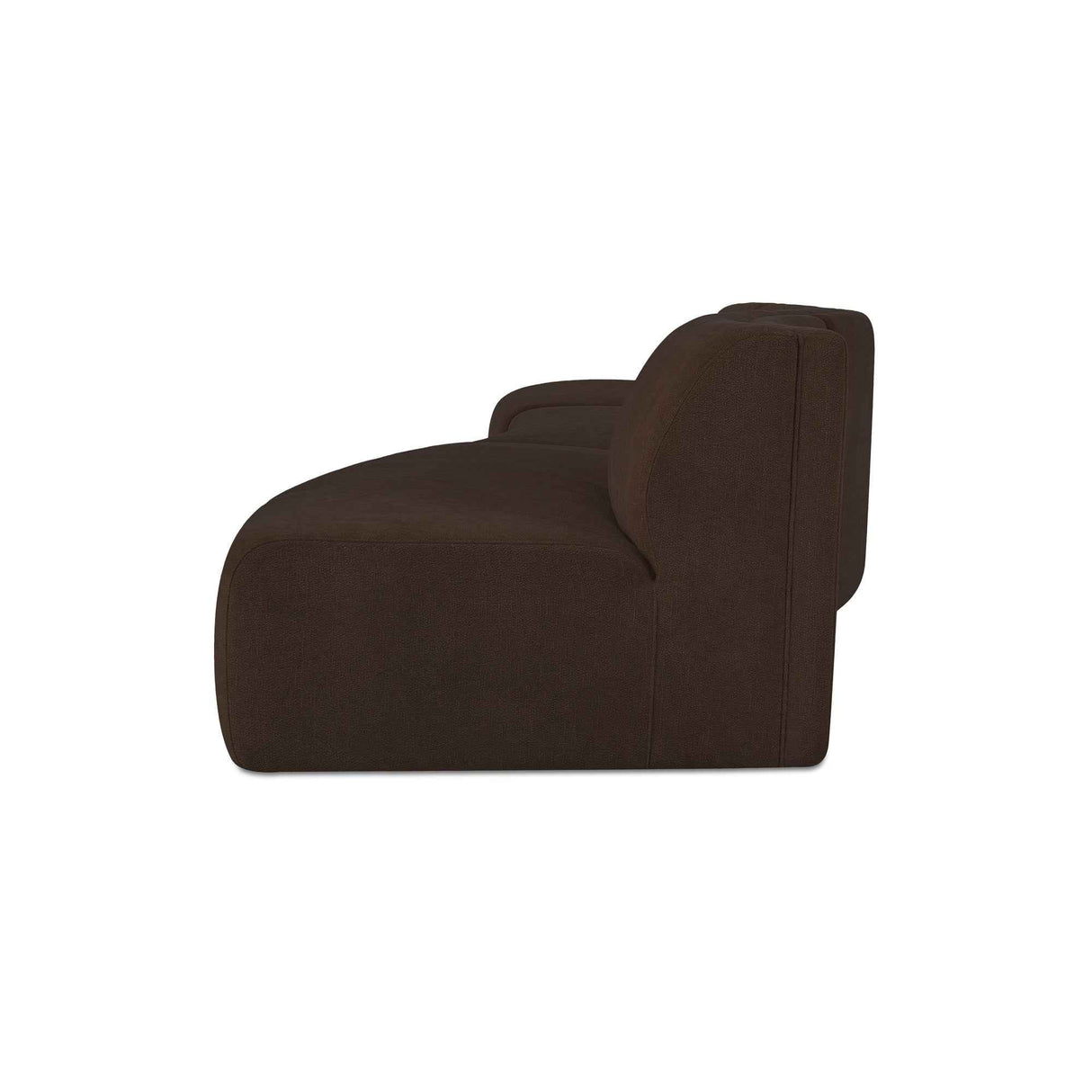 Naomi Dark Brown 3 Piece Wave Modular Sectional by Moe's Home at Eve Furniture