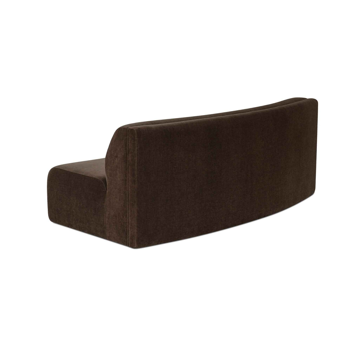 Naomi Dark Brown Concave Sofa