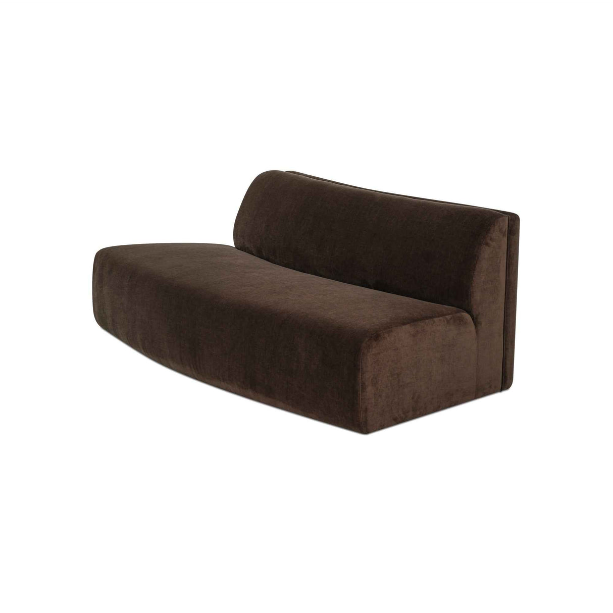 Naomi Dark Brown Convex Sofa