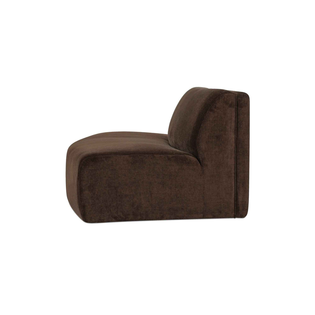 Naomi Dark Brown Convex Sofa