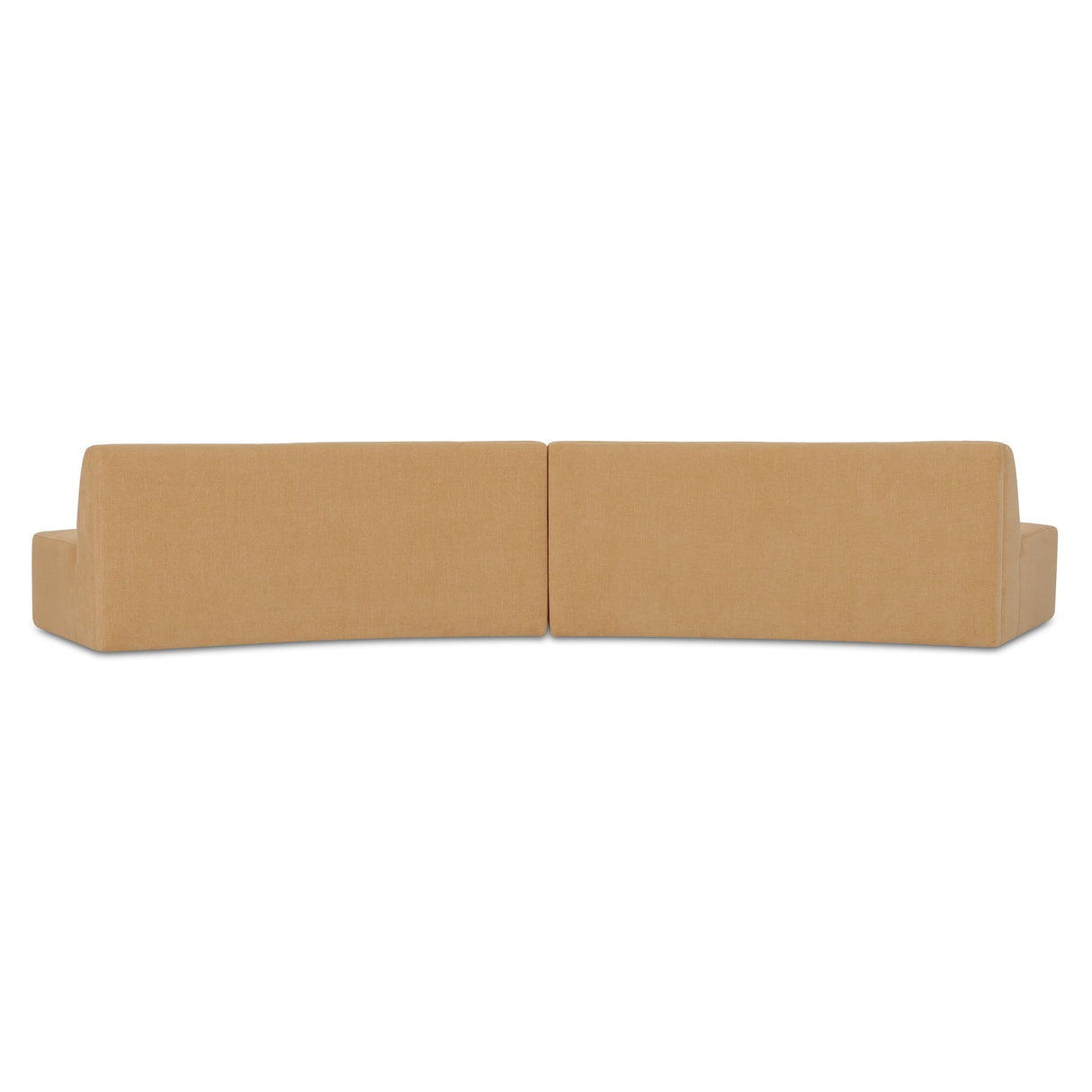 Naomi Golden Yellow 2 Piece Convex Modular Sectional by Moe's Home at Eve Furniture