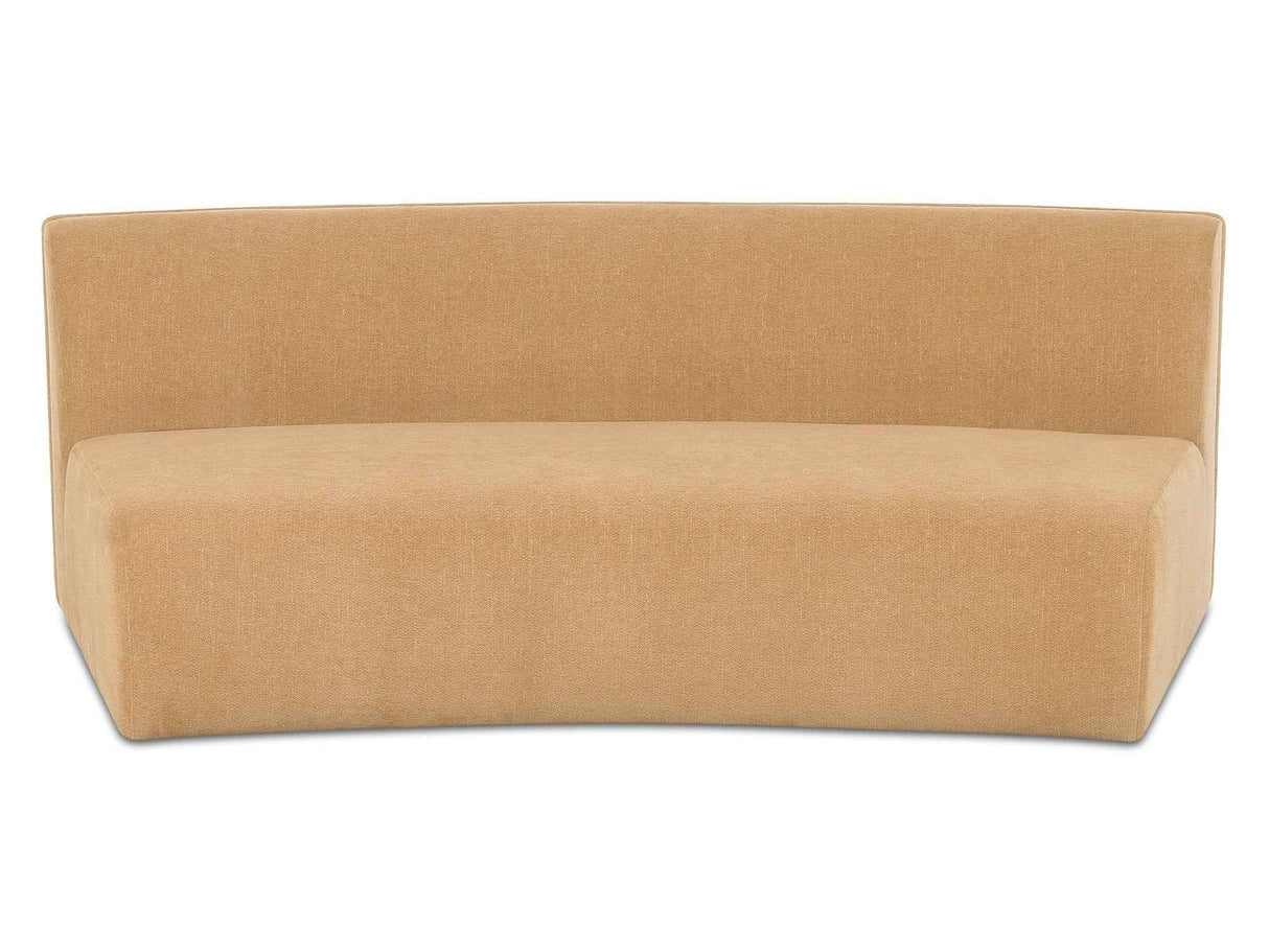 Naomi Golden Yellow Concave Sofa