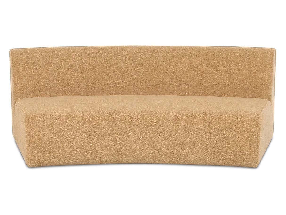 Naomi Golden Yellow Concave Sofa by Moe's Home at Eve Furniture