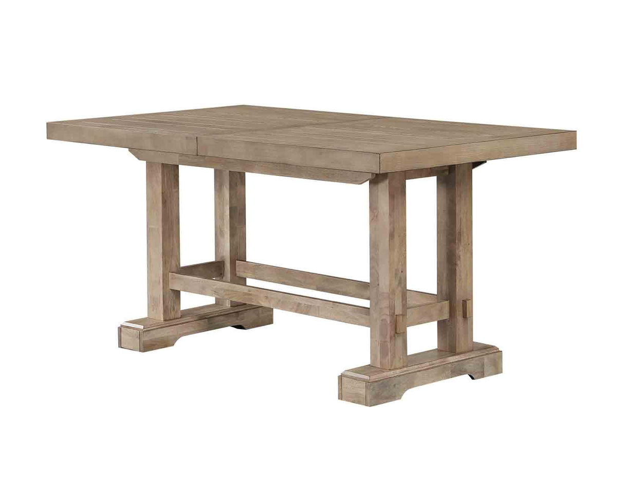 Napa 108-Inch Counter Table with/2 18-inch Leaves, Sand by Steve Silver at Eve Furniture