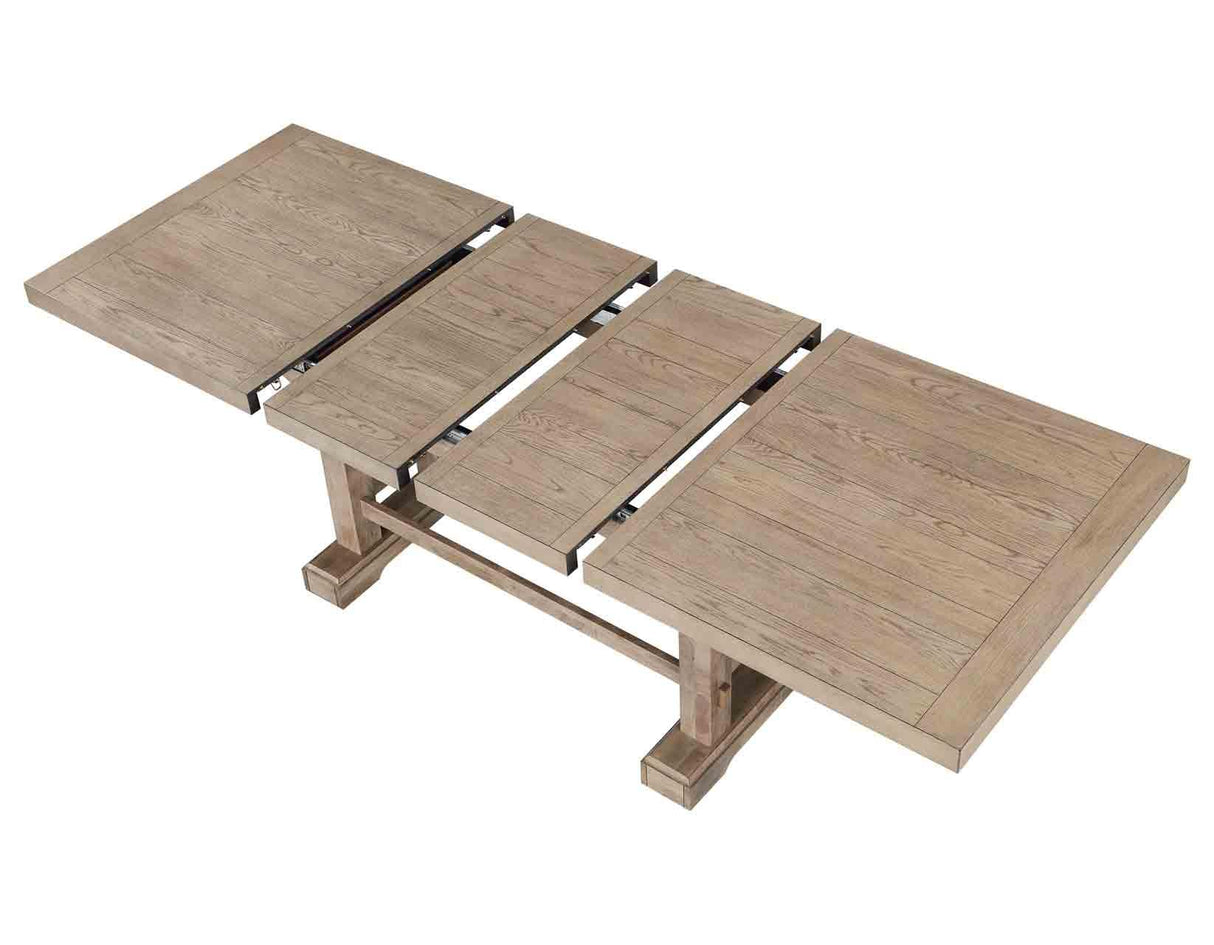 Napa 108-Inch Counter Table with/2 18-inch Leaves, Sand by Steve Silver at Eve Furniture