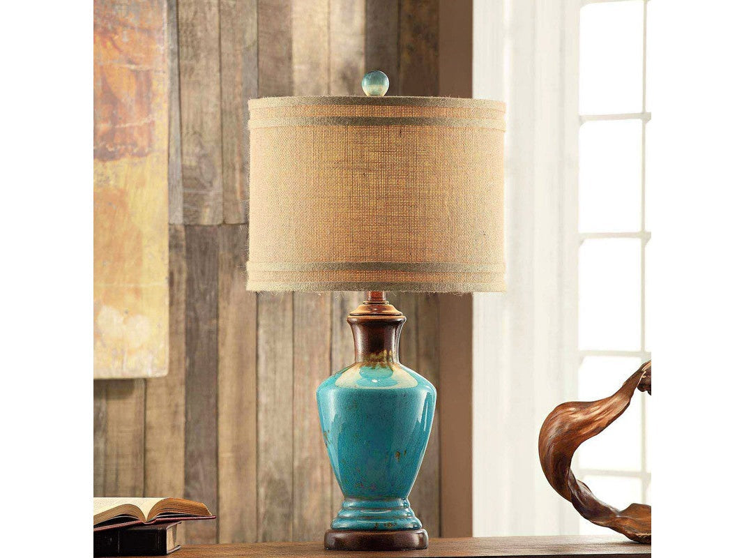 Napa Blue Table Lamp by Crestview at Eve Furniture