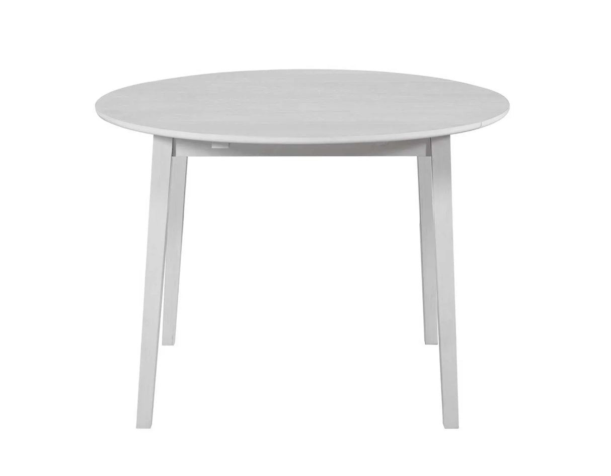 Naples Antique White Drop-Leaf Dining Room Set by Steve Silver at Eve Furniture