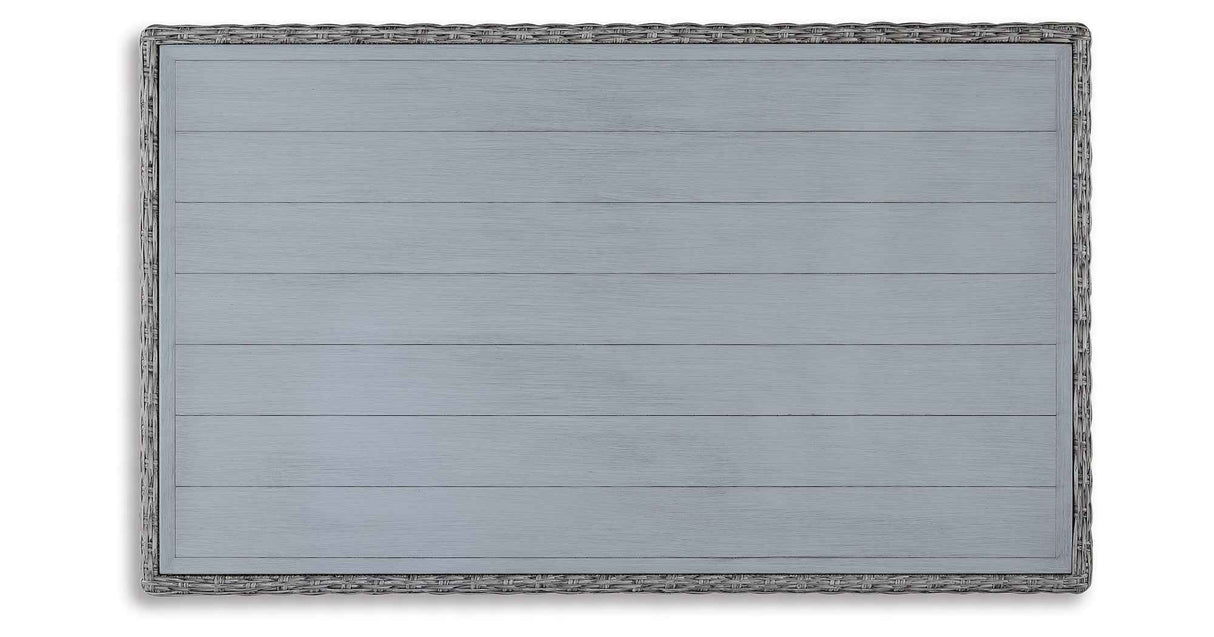 Naples Beach Light Gray Outdoor Multi-use Table by Ashley at Eve Furniture