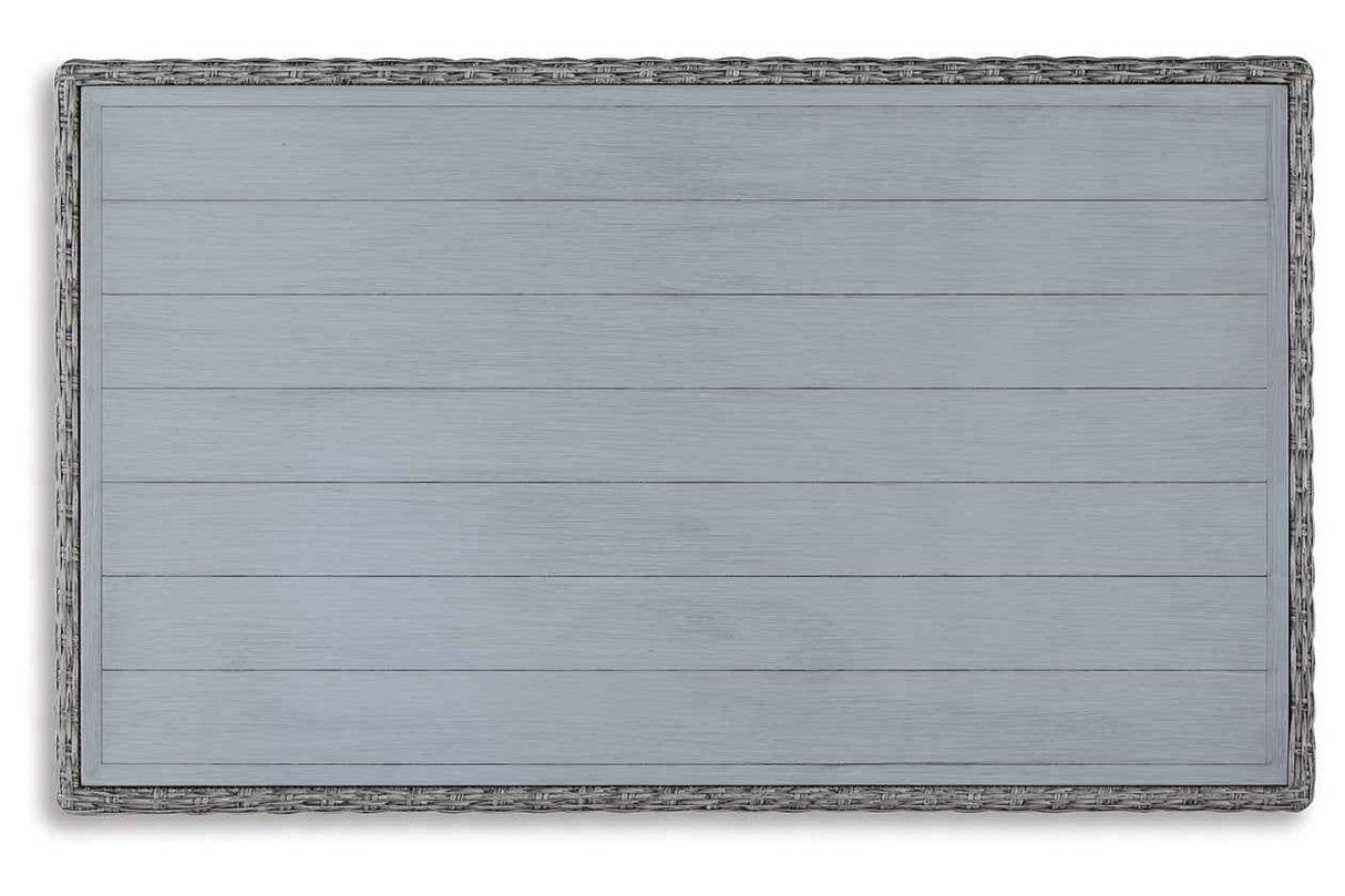 Naples Beach Light Gray Outdoor Multi-use Table by Ashley at Eve Furniture