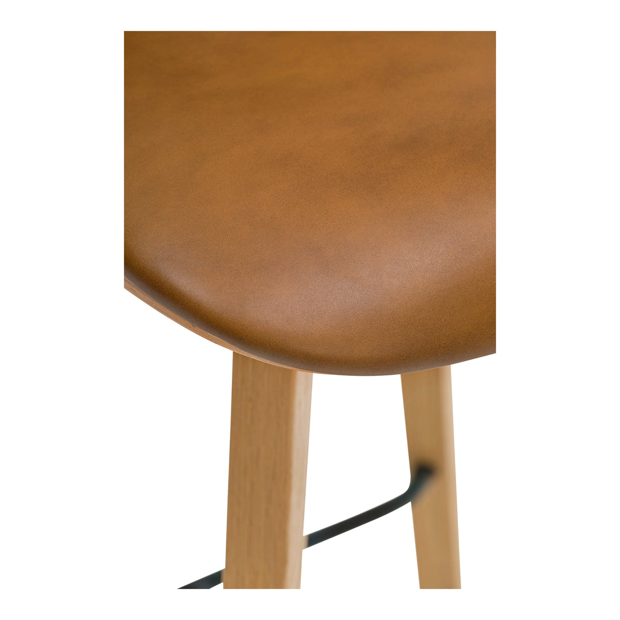 Napoli Brown Leather Counter Stool by MOES at Eve Furniture