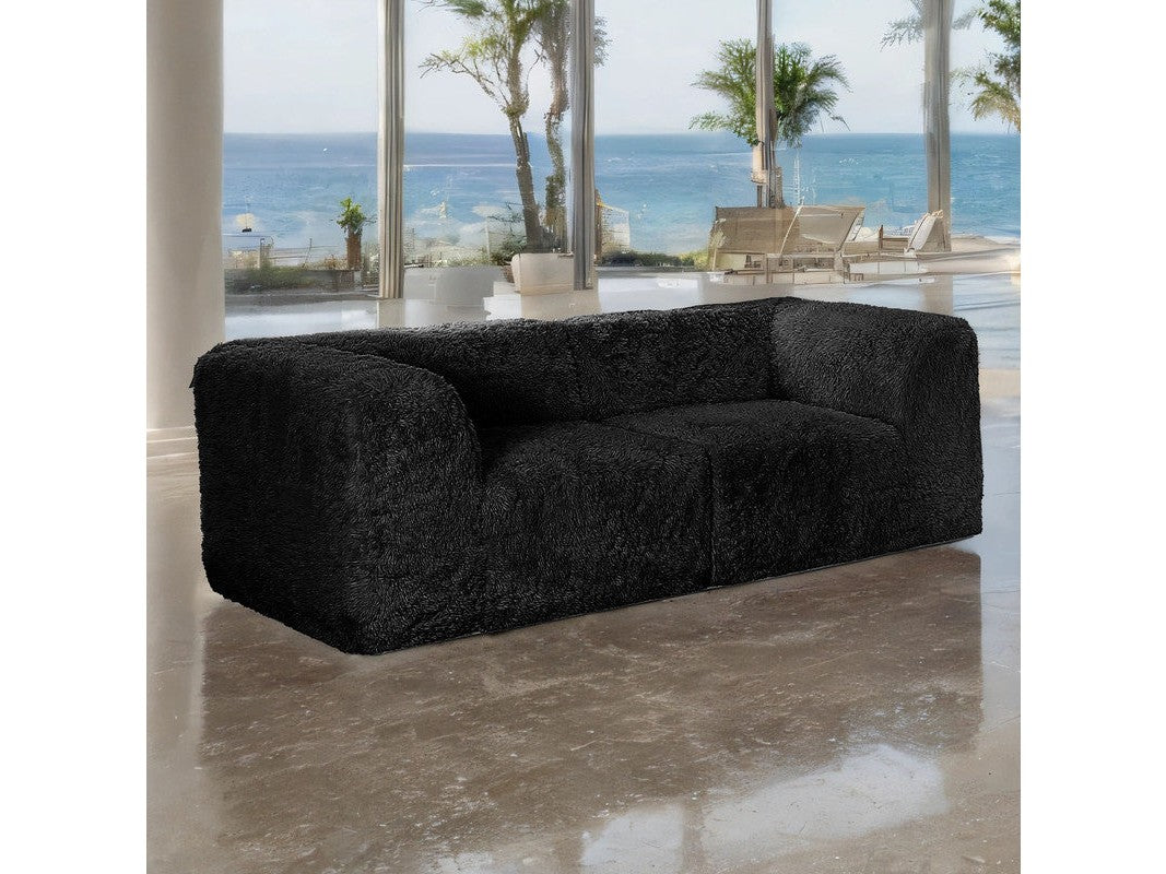 Nappi Black Loveseat by Furniture of America at Eve Furniture