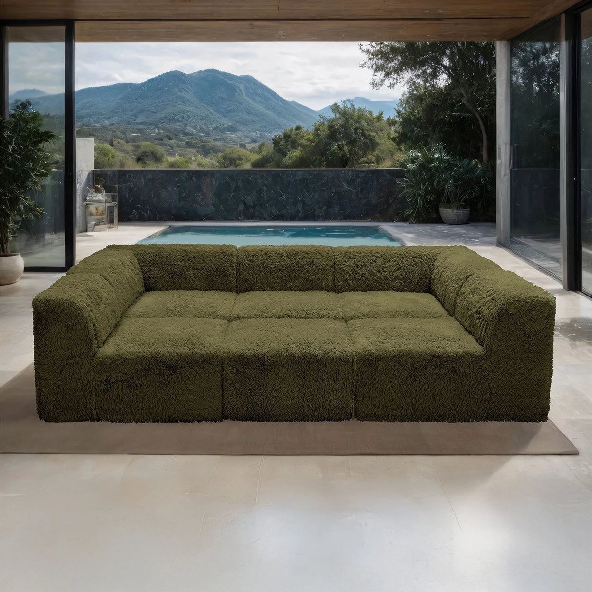 Nappi Olive Green Compressed Foam Daybed by Furniture of America at Eve Furniture
