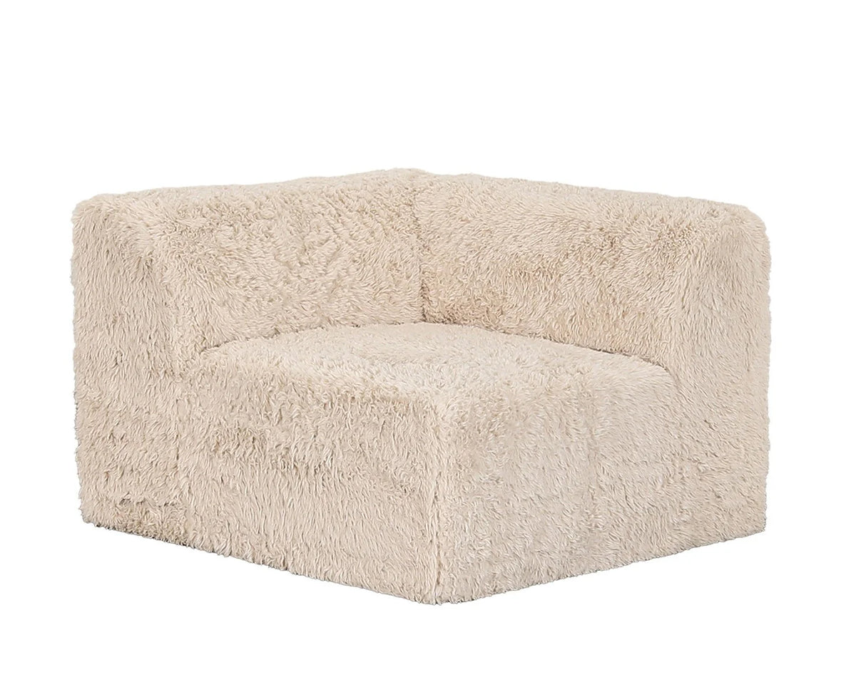 Nappi Sand Compressed Foam L-Shape Sectional by Furniture of America at Eve Furniture