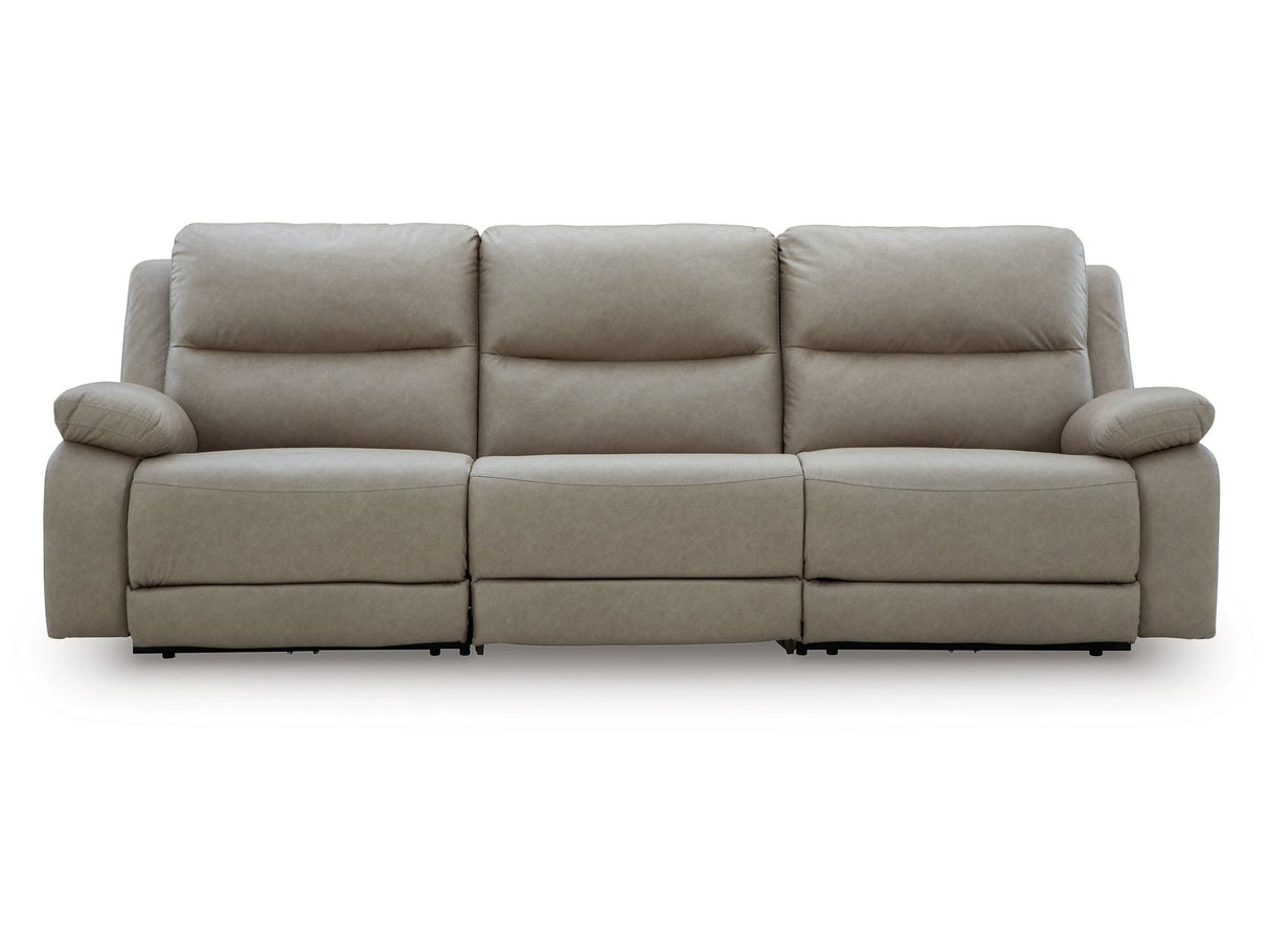 Narwhal Place Pebble 3-Piece Power Reclining Sofa by Ashley at Eve Furniture