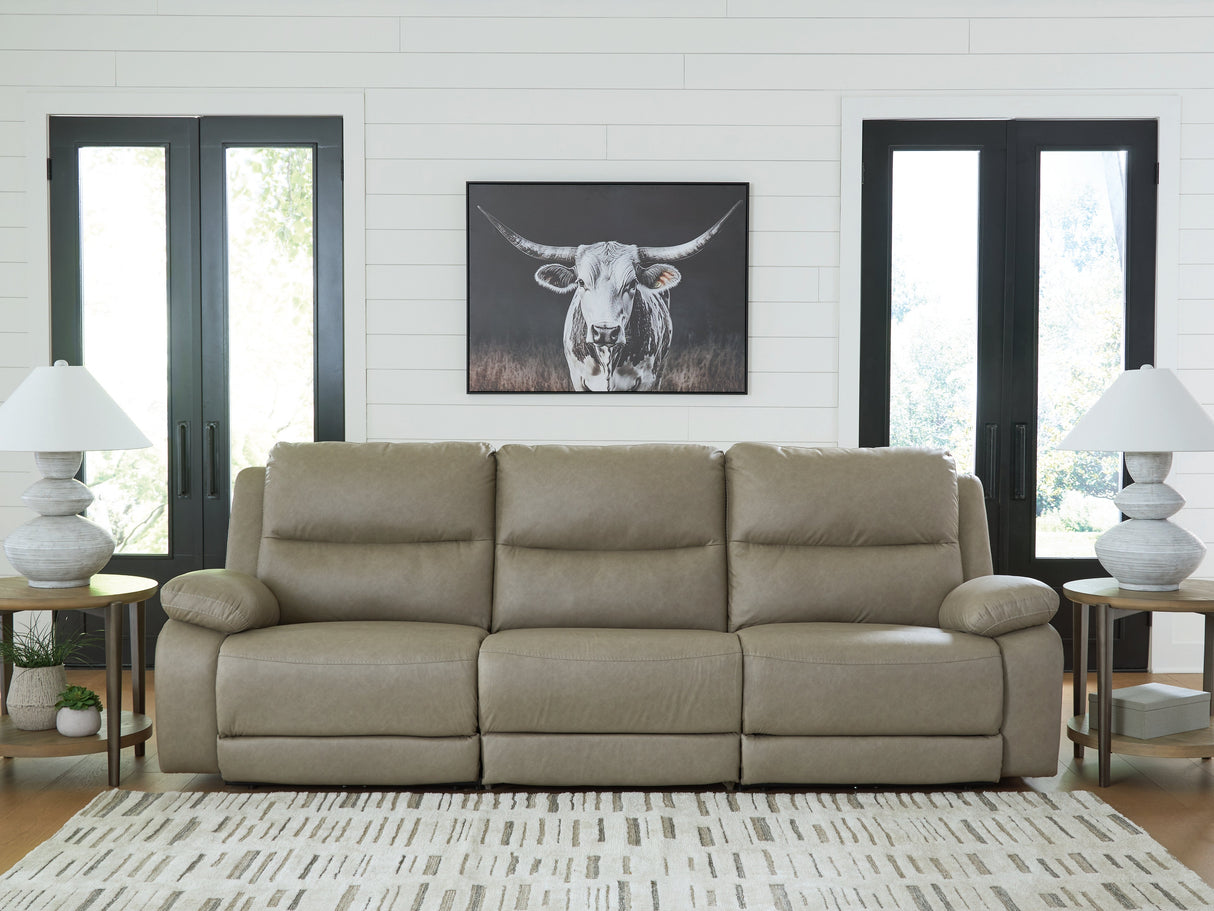 Narwhal Place Pebble 3-Piece Power Reclining Sofa by Ashley at Eve Furniture