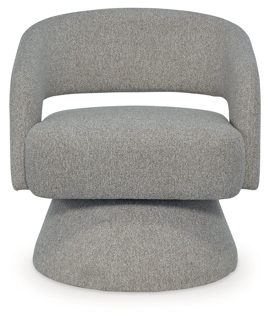 Nashkins Pebble Swivel Accent Chair by ASHLEY FURNITURE at Eve Furniture