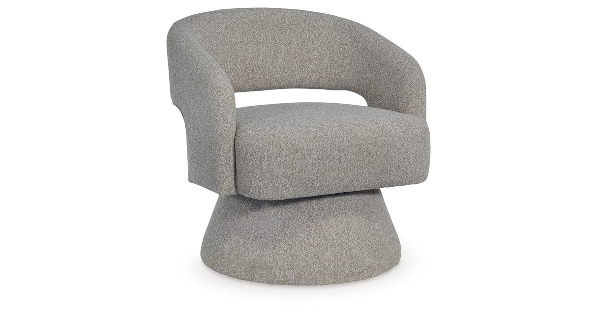 Nashkins Pebble Swivel Accent Chair by ASHLEY FURNITURE at Eve Furniture